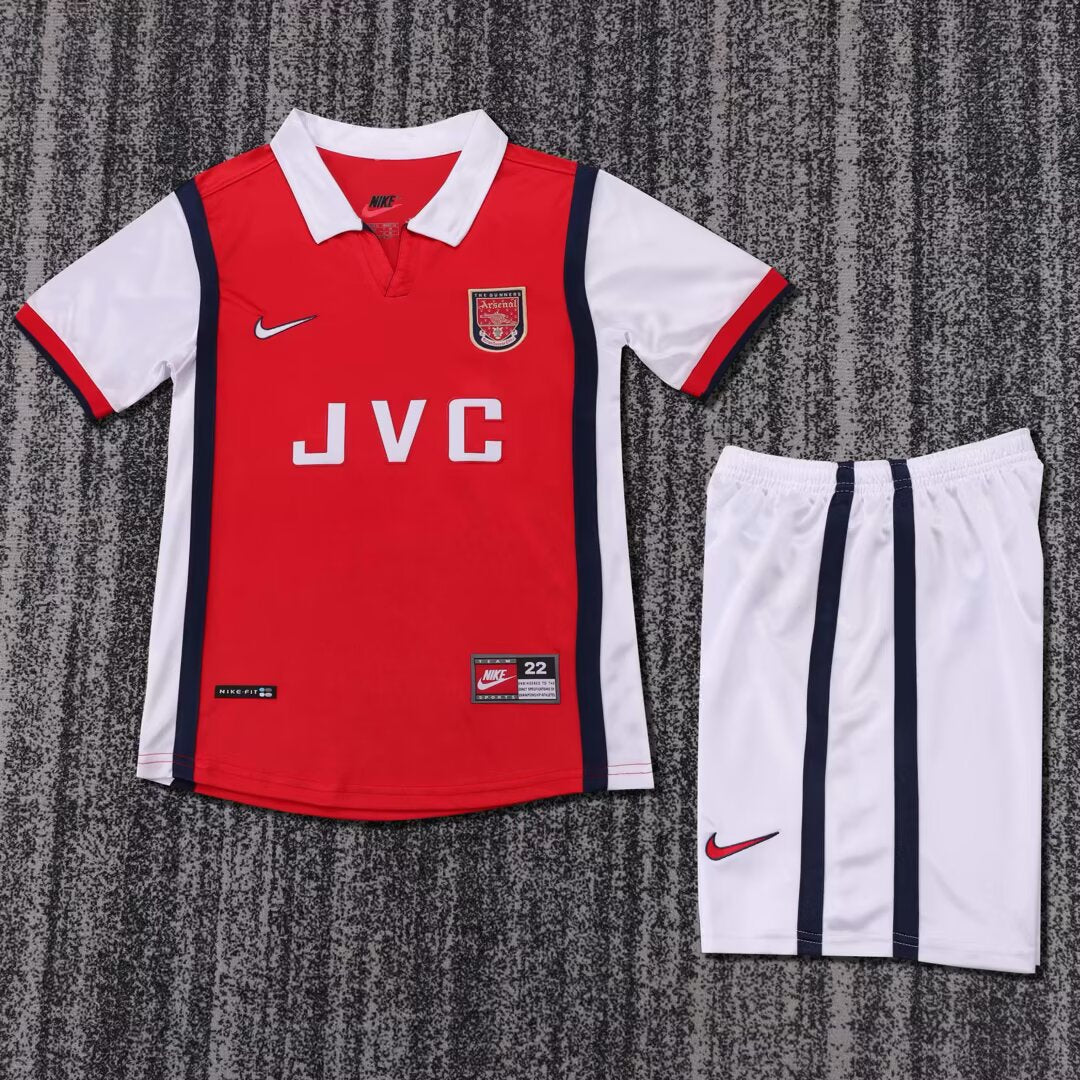 Arsenal 1998-99 Home Retro Kids Kit