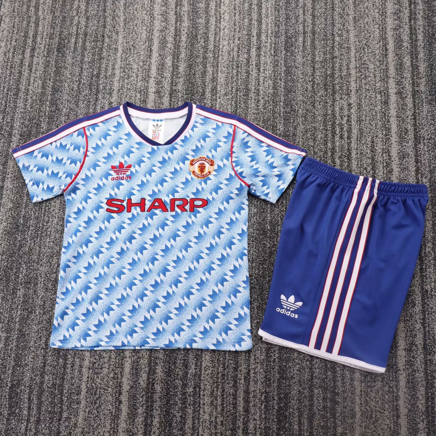 Manchester United 1990-92 Home Retro Kids Kit