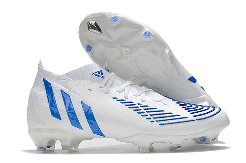 Adidas Predator Edge White & Blue Pro Version Boots