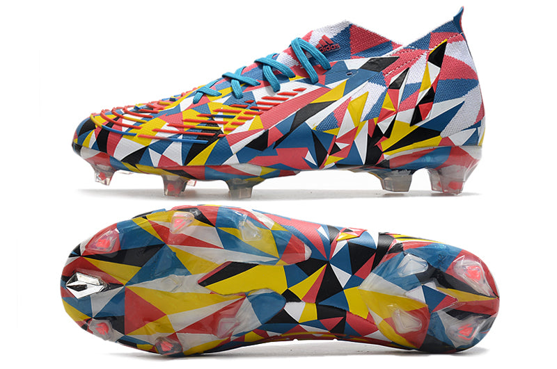 Adidas Predator Edge Bright BlueTeam Yellow Solar Red Pro Version Boots