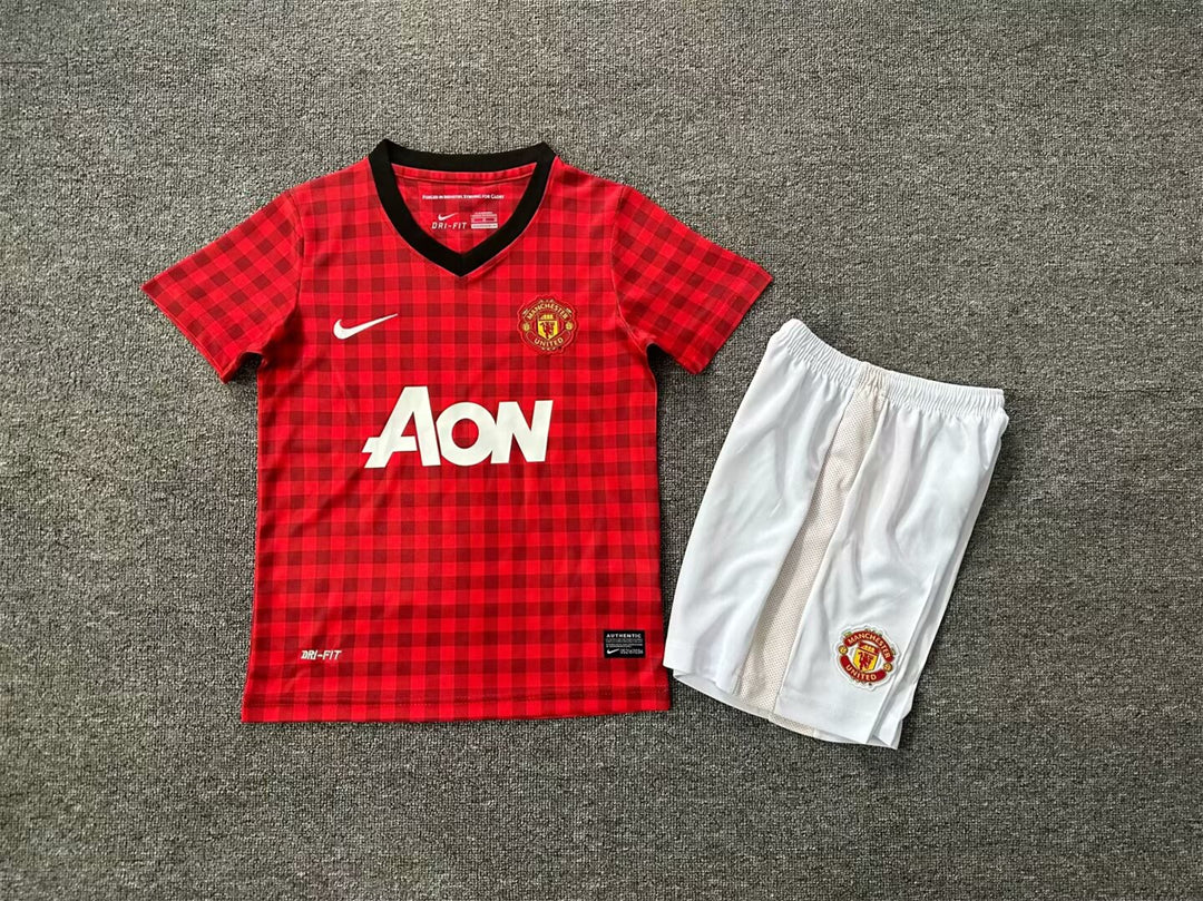 Manchester United 2012-13 Home Retro Kids Kit