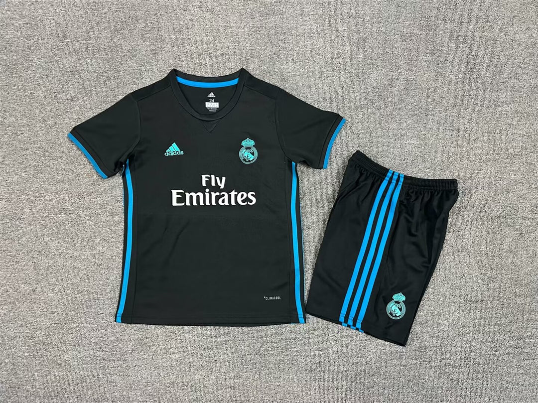 Real Madrid 2017-18 Third Retro Kids Kit