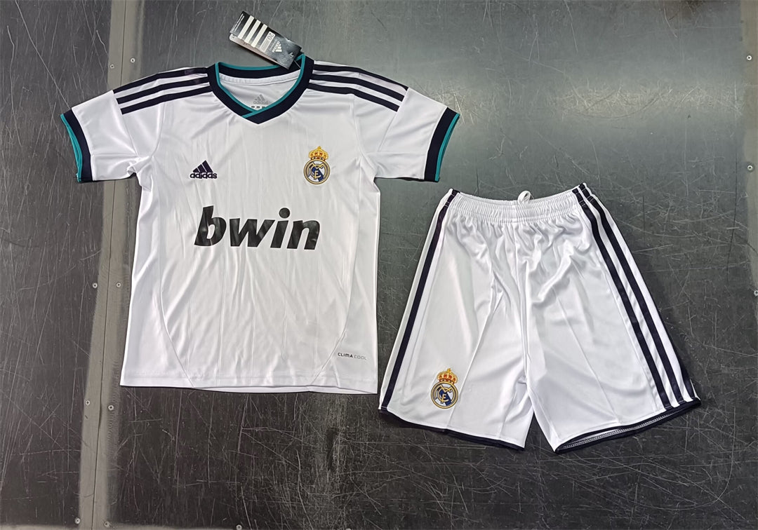 Real Madrid 2012-13 Home Retro Kids Kit