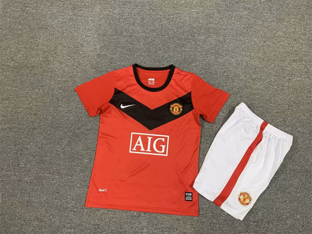 Manchester United 2009-10 Home Retro Kids Kit