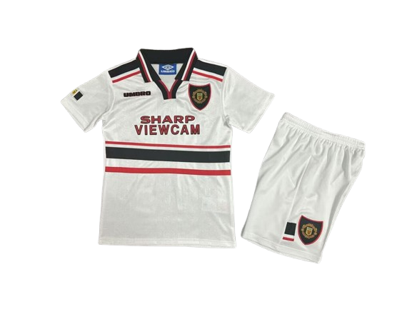 Manchester United 1998-99 Away Retro Kids Kit