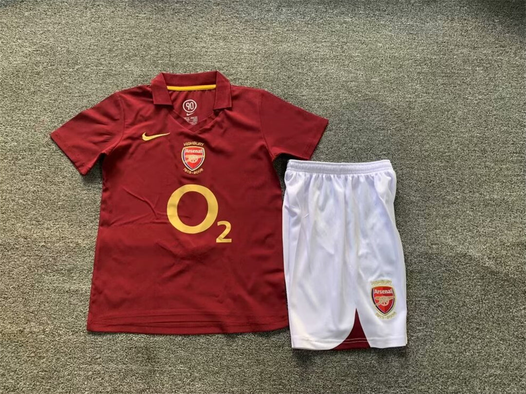 Arsenal 2005-6 Home Retro Kids Kit