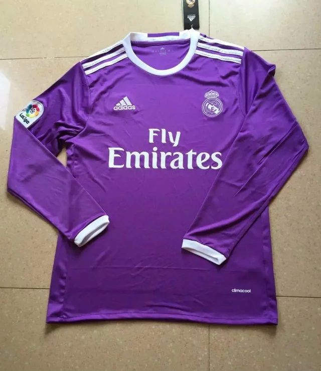 Real Madrid 2016-17 Away Long Sleeve Shirt
