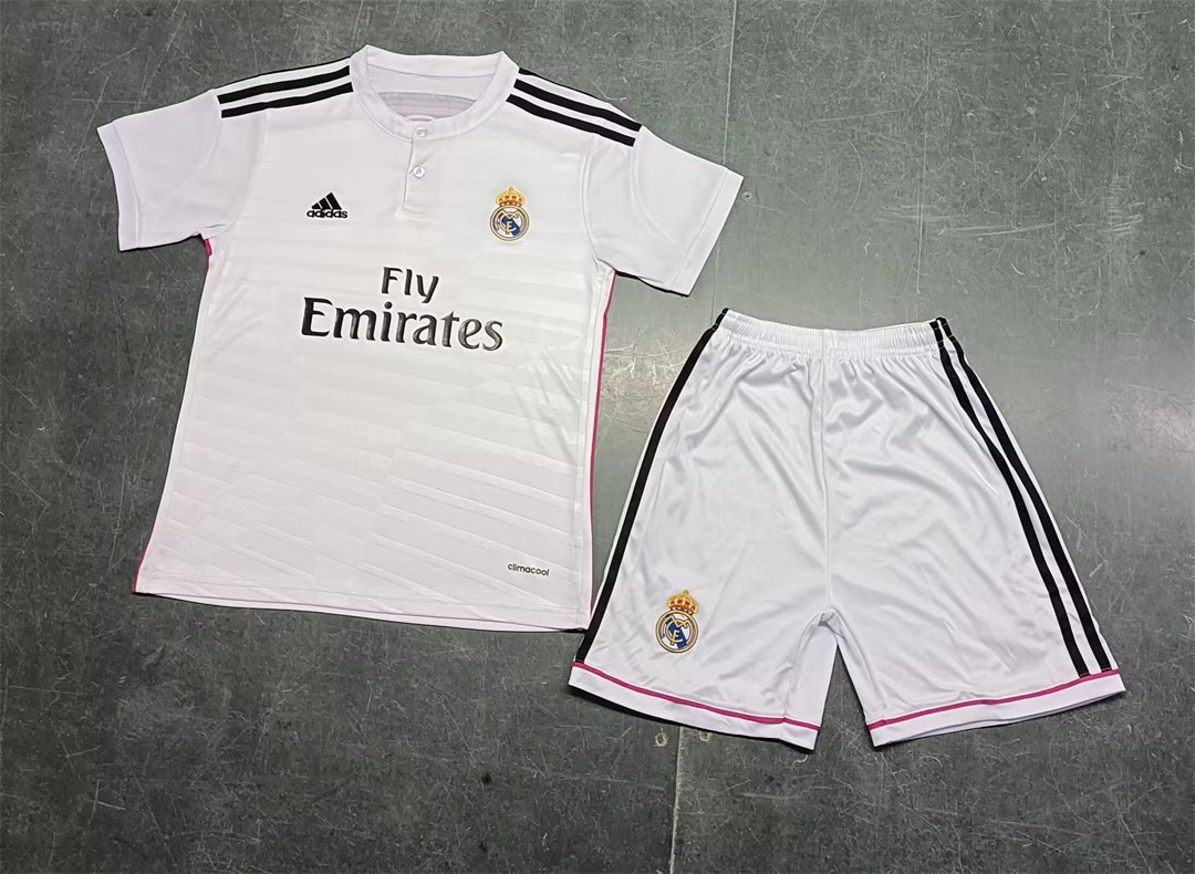 Real Madrid 2014-15 Home Retro Kids Kit