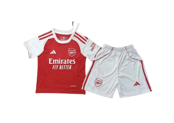 Arsenal 2025-26 Home Kids Kit