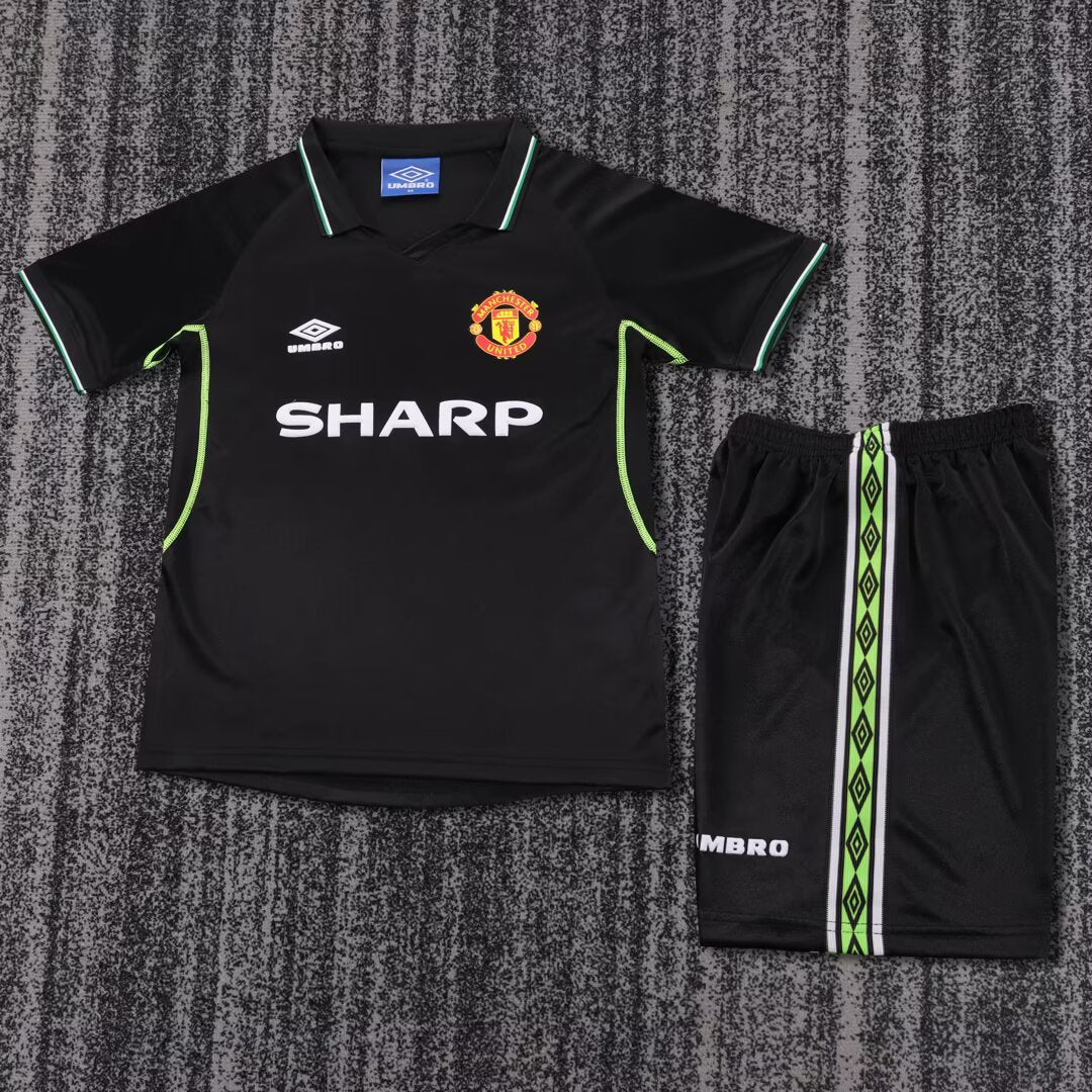 Manchester United 1998-99 Fourth Away Retro Kids Kit