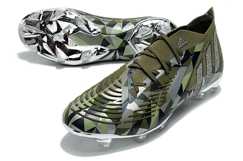 Adidas Predator Edge Olive Silver Pro Version Boots