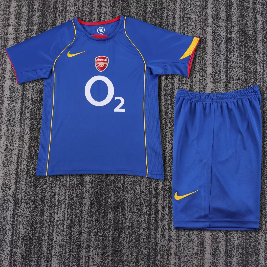 Arsenal 2005-6 Away Retro Kids Kit