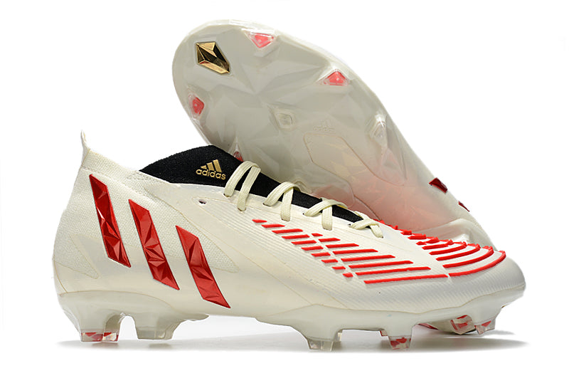 Adidas Predator Edge Vivid Red Off White Pro Version Boots