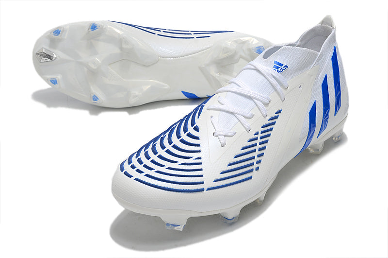 Adidas Predator Edge White & Blue Pro Version Boots