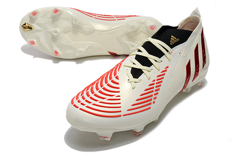 Adidas Predator Edge Vivid Red Off White Pro Version Boots