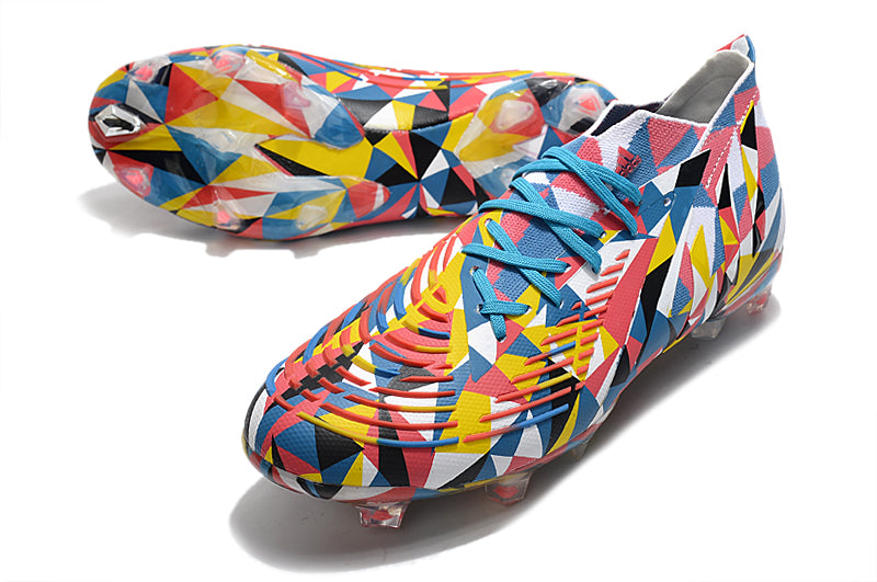 Adidas Predator Edge Bright BlueTeam Yellow Solar Red Pro Version Boots