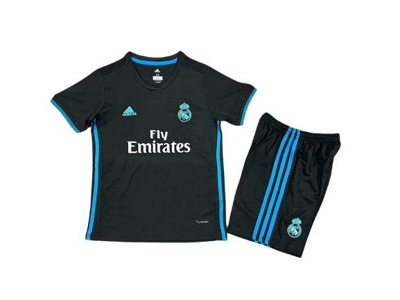 Real Madrid 2017-18 Third Retro Kids Kit