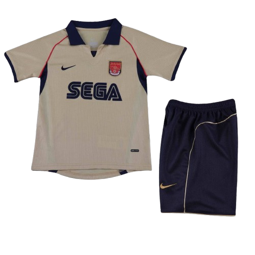 Arsenal 2001-2 Away Retro Kids Kit