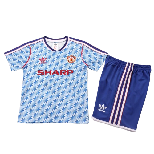 Manchester United 1990-92 Home Retro Kids Kit