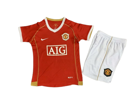 Manchester United 2006-7 Home Retro Kids Kit