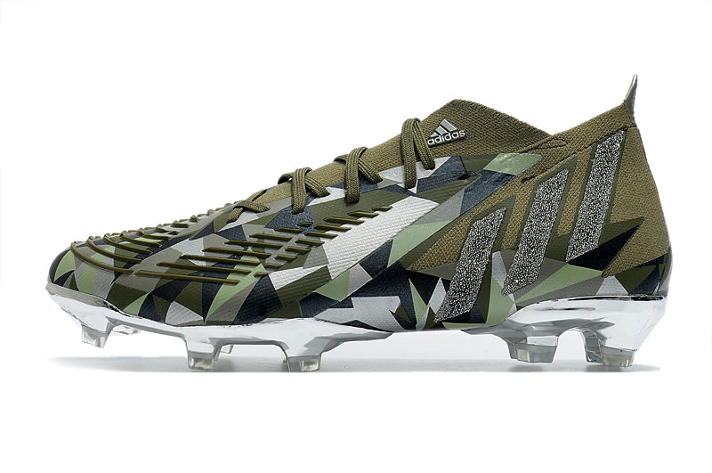 Adidas Predator Edge Olive Silver Pro Version Boots