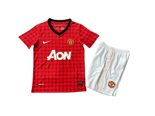 Manchester United 2012-13 Home Retro Kids Kit