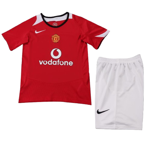Manchester United 2005-6 Home Retro Kids Kit