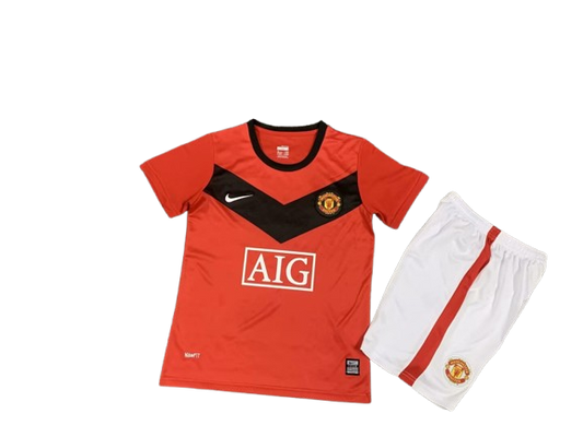 Manchester United 2009-10 Home Retro Kids Kit