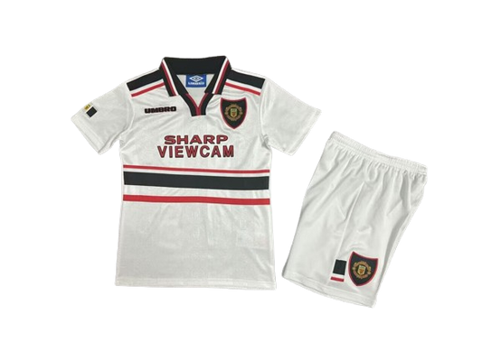 Manchester United 1998-99 Away Retro Kids Kit
