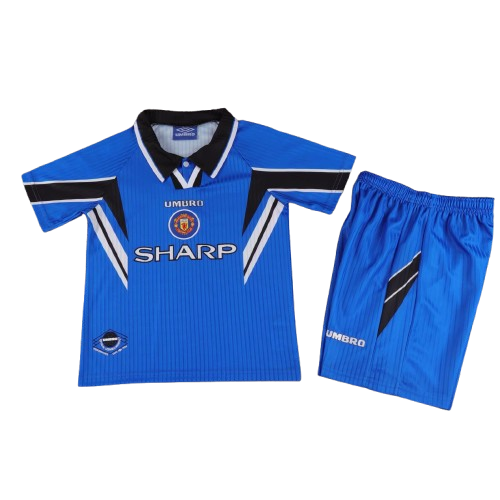 Manchester United 1996-98 Third Away Retro Kids Kit
