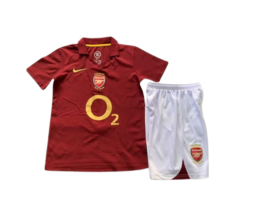 Arsenal 2005-6 Home Retro Kids Kit