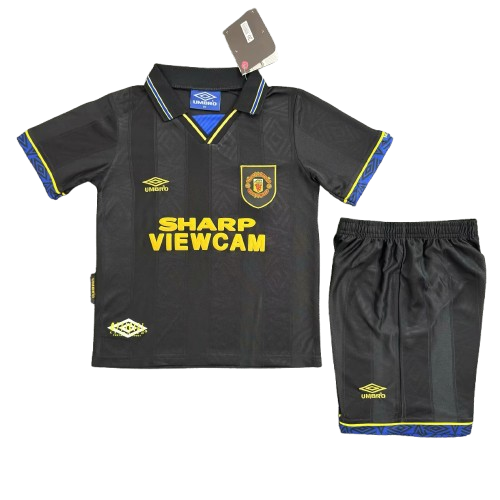 Manchester United 1993-94 Away Retro Kids Kit