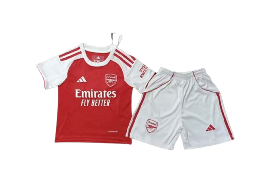 Arsenal 2025-26 Home Kids Kit