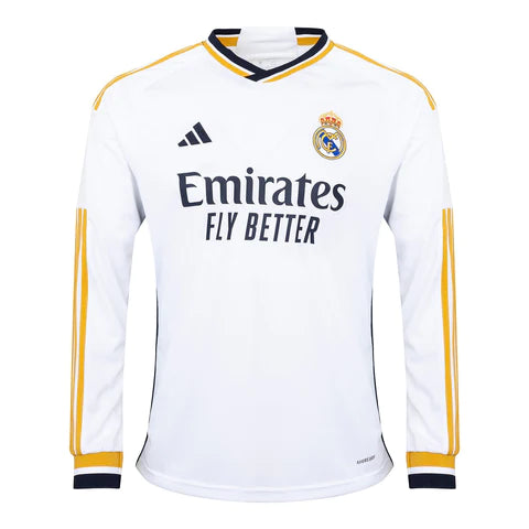 Real Madrid 23-24 Home Long Sleeve Shirt