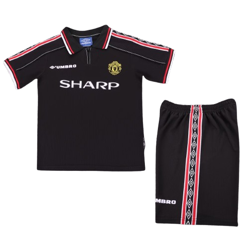 Manchester United 1998-99 Third Away Retro Kids Kit