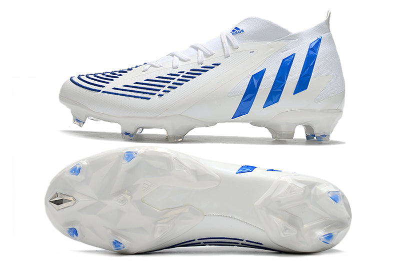 Adidas Predator Edge White & Blue Pro Version Boots