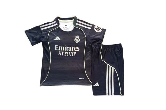Real Madrid 2025-26 Away Kids Kit