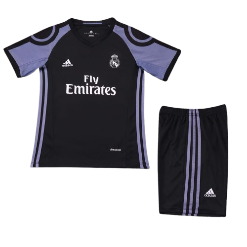 Real Madrid 2016-17 Away Retro Kids Kit