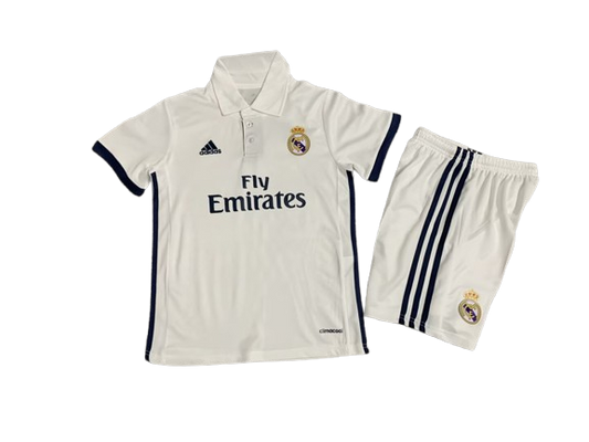 Real Madrid 2016-17 Home Retro Kids Kit