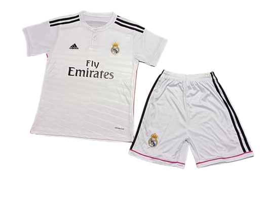 Real Madrid 2014-15 Home Retro Kids Kit