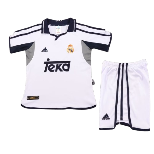 Real Madrid 2000-1 Home Retro Kids Kit