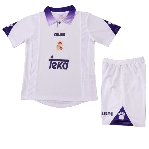 Real Madrid 1997-98 Home Retro Kids Kit