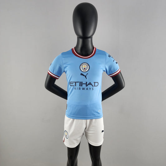 Manchester City 22/23 Home Kid's Shirt
